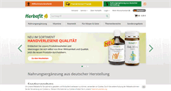 Desktop Screenshot of herbafit.de